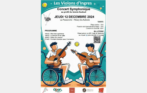 Jeudi 12 décembre 2024 l’Open Paratennis du Loiret et le CJF Tennis vous propose un concert symphonique au profit du tennis fauteuil