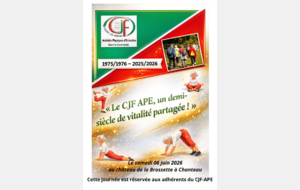 50 ans de l'APE CJF Résevé aux adhérents