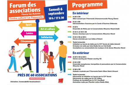 FORUM des ASSOCIATIONS samedi 6 septembre 2025
